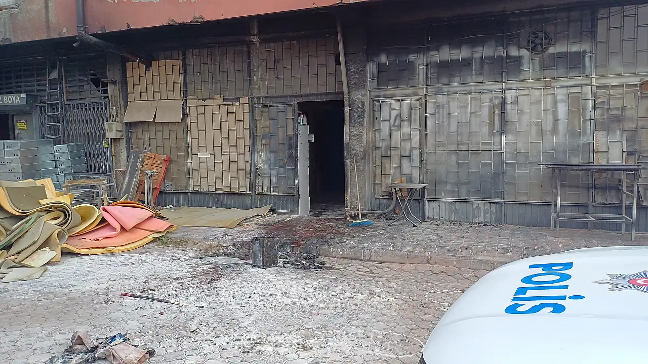 Kayseri'de tinerle sobayı yakarken kendini yaktı