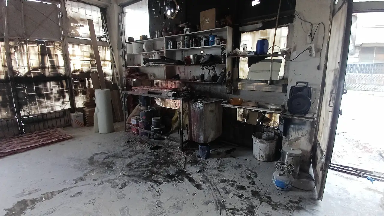 Kayseri'de tinerle sobayı yakarken kendini yaktı