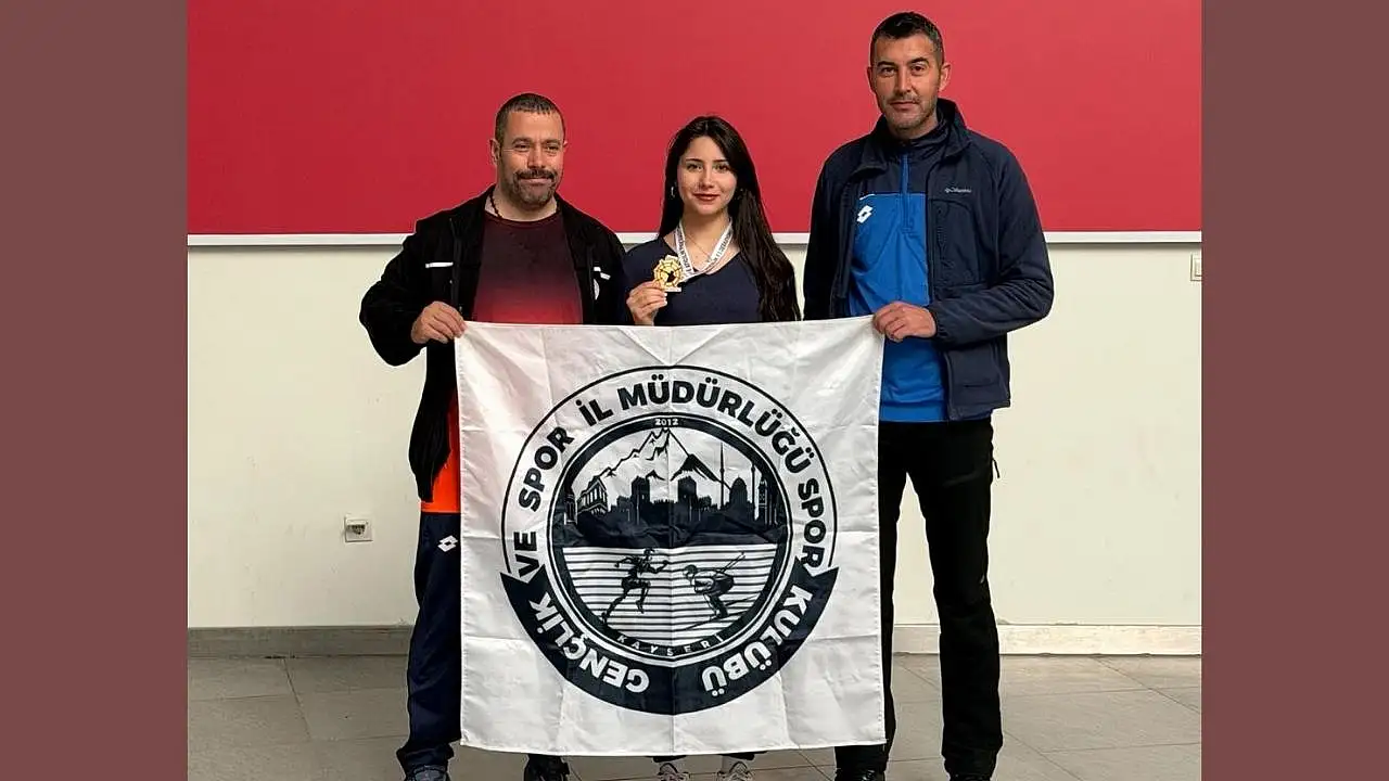 Kayserili sporcu altın madalyanın sahibi oldu!