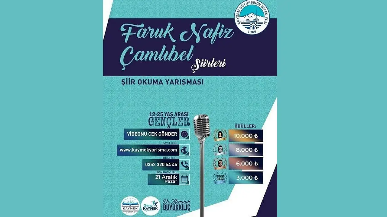 Kayseri'de gençler yarışıyor: Birinciye 10 bin TL ödül!