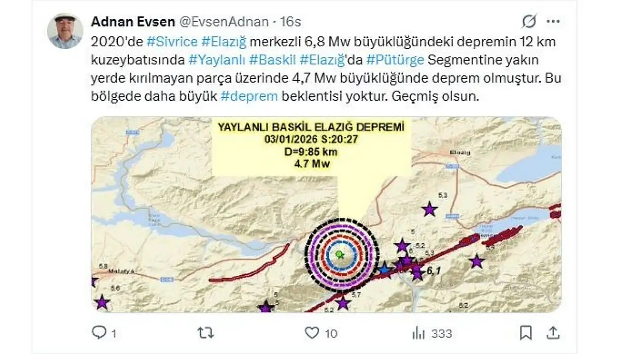 4,7'lik sarsıntı 2020'yi hatırlattı… Kayseri'den gelen uyarı ne oldu?