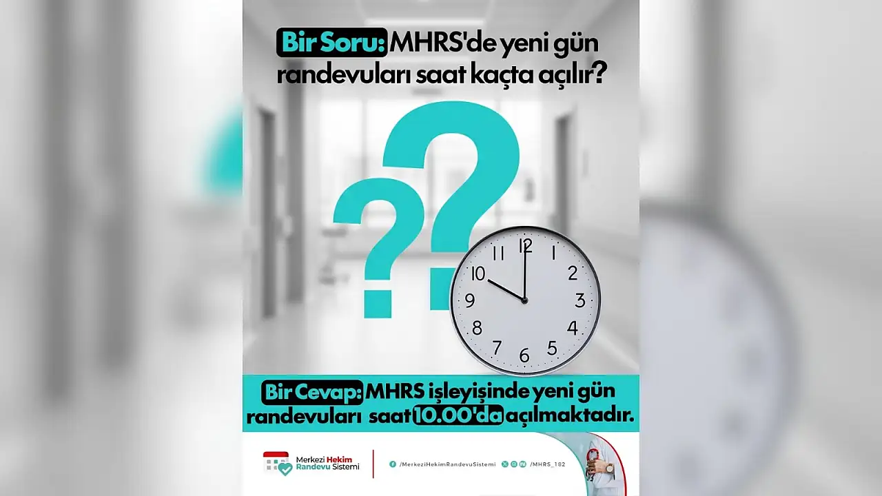MHRS de yeni randevular saat kaçta açılıyor?