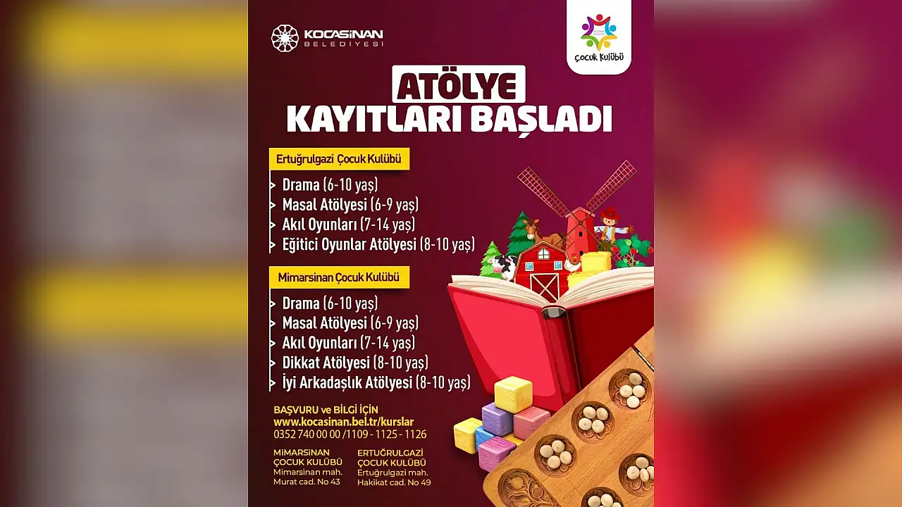 Kayseri'de çocuklar için açılan kurslar yetişkinleri imrendiriyor!