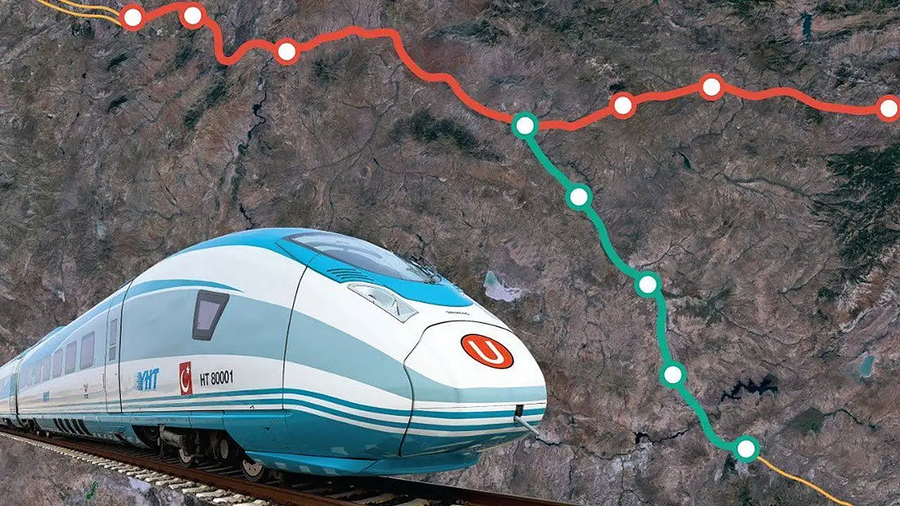 Ankara-Kayseri hızlı tren inşaatı tam gaz: Tabela dikkat çekti!