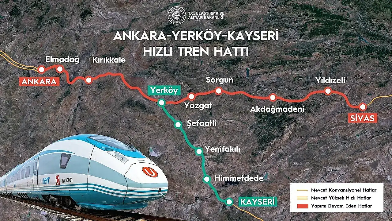Ankara-Kayseri hızlı tren istasyonlarına çelik zırh!