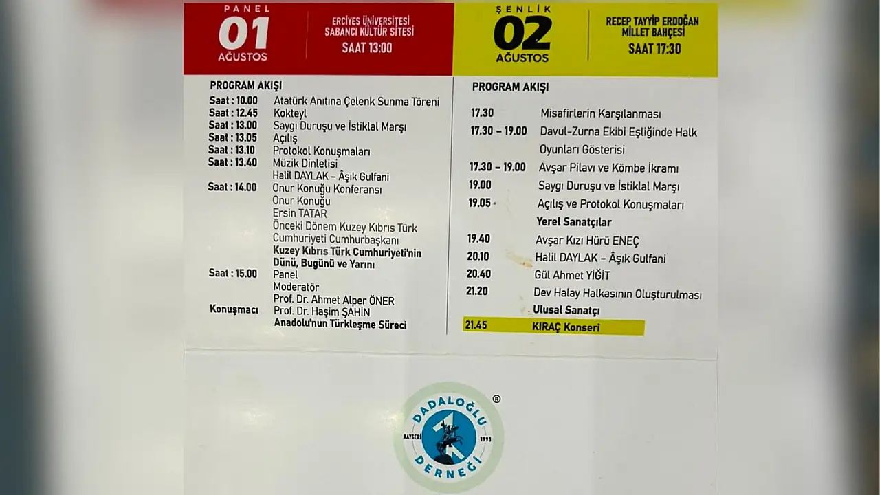 Kayseri'de Dadaloğlu Avşar Kültür ve Sanat Şenlikleri başlıyor: Başkan Bitigen duyurdu!