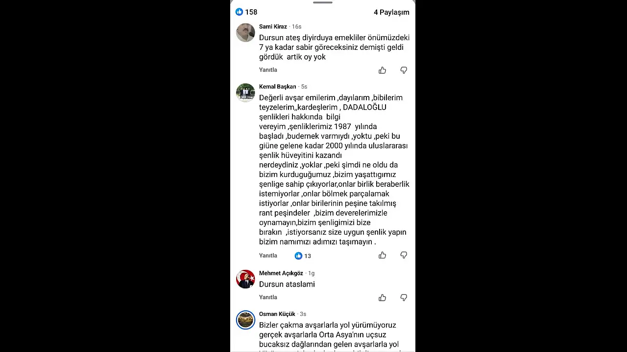 Dadaloğlu Şenlikleri'nde kriz yeniden alevlendi! Tek paylaşım Avşar camiasını karıştırdı