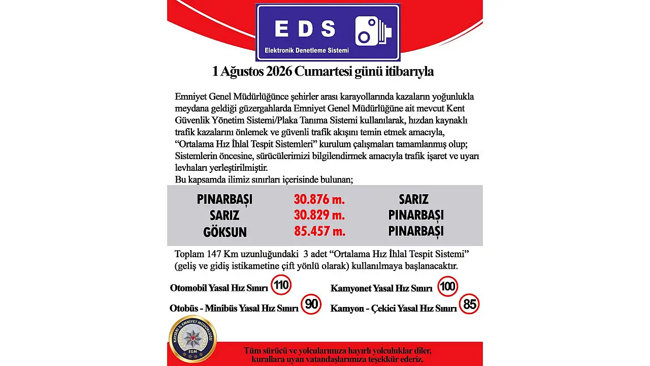 Kayseri'de EDS 3 güzergahta daha devrede: Tarih belli oldu!