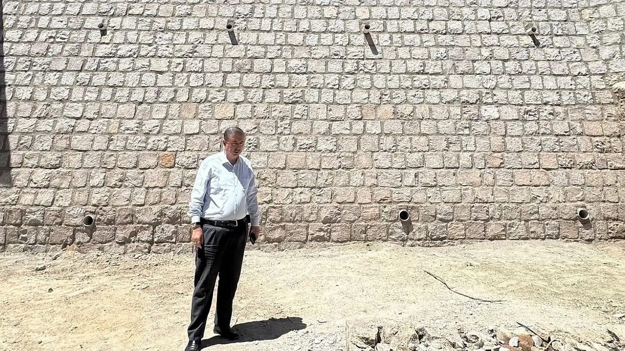 Kayseri'de heyelan nedeniyle oluşan göçük çalışması tamamlandı