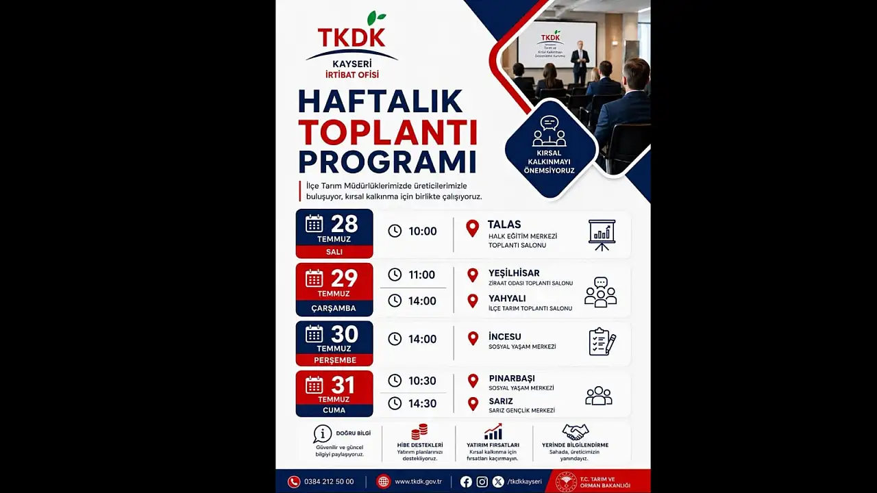 Kayseri'de üreticilere IPARD desteği anlatılacak