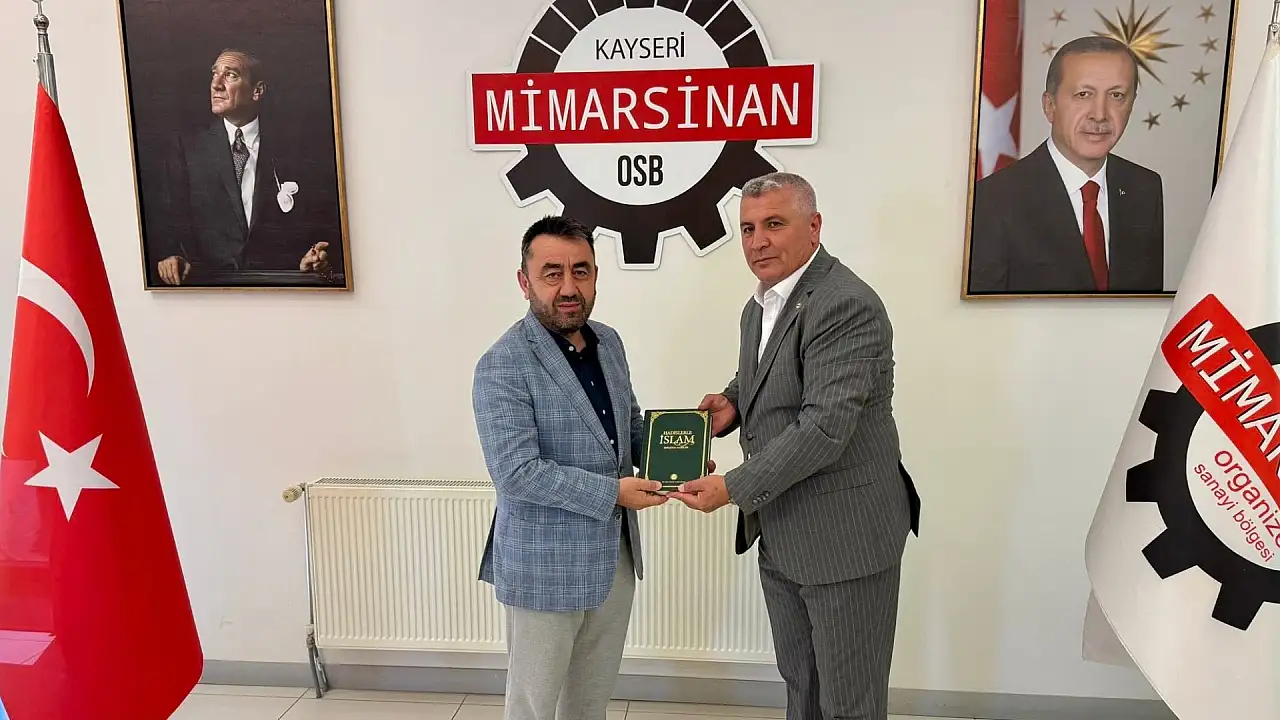İl Müftüsü Ayvaz ile Mimarsinan OSB yönetimi bir araya geldi