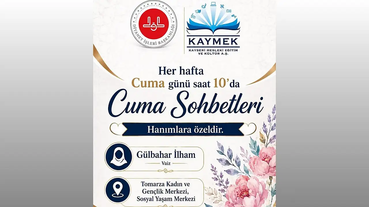 Kayseri'de kadınlara özel yeni buluşma başlıyor! Her hafta düzenlenecek