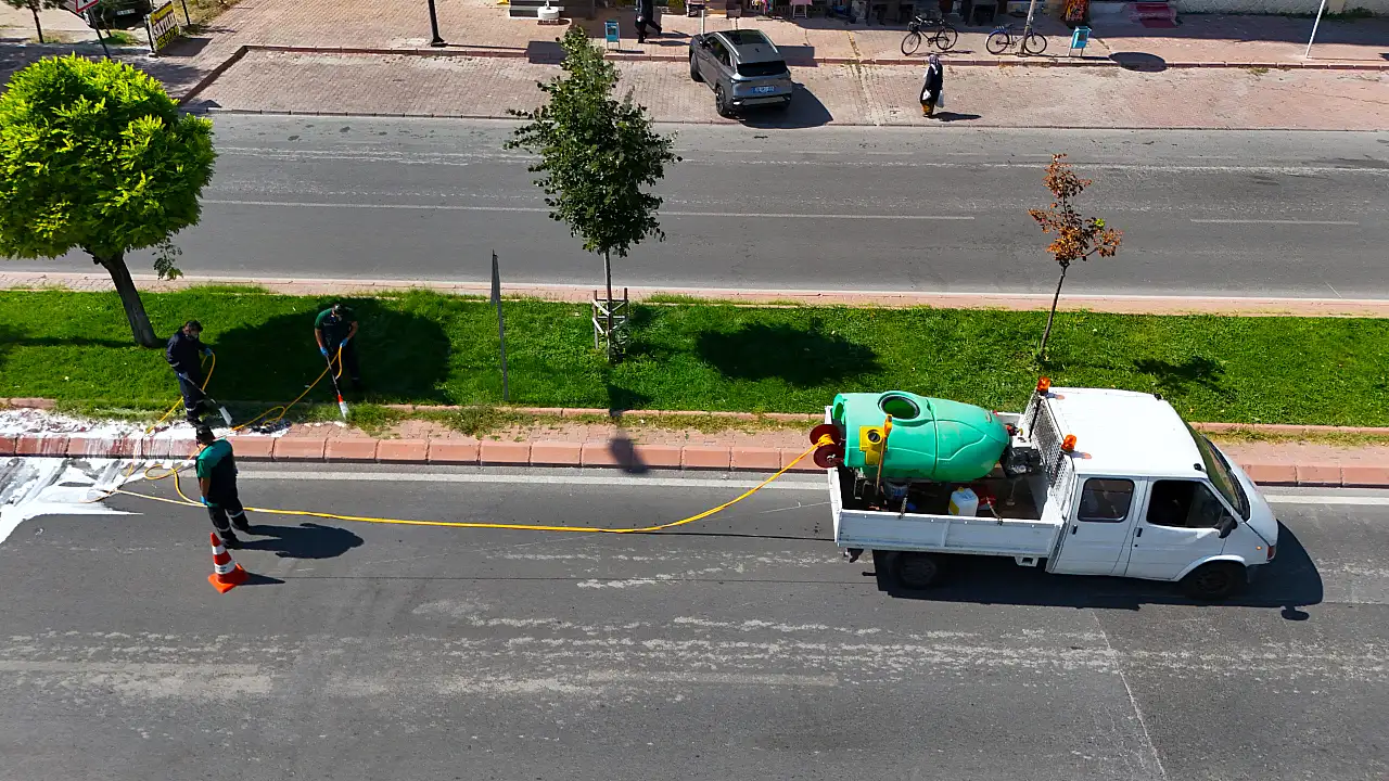 Kayseri'de ekipler sahada: Cadde ve sokaklara yakın markaj....
