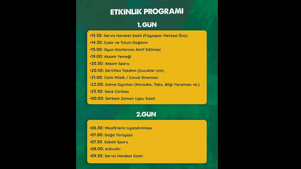 Kayseri'de Doğa Kampı Heyecanı! Kayıtlar Başladı
