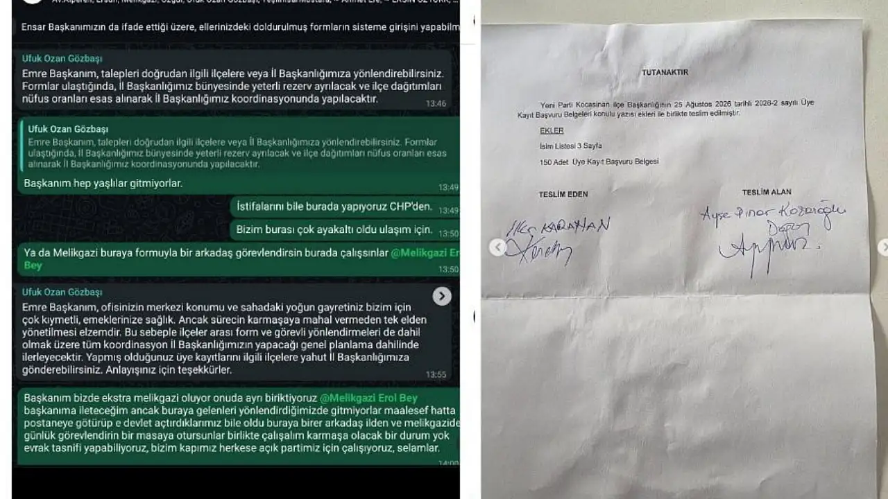 YENİ Parti Kayseri'de ortalık karıştı! 230 üyelik için 'operasyon' iddiası
