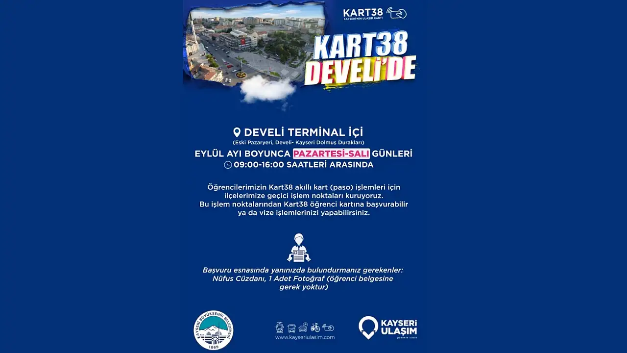 Kayseri'de öğrencileri sevindirecek Kart38 kararı! Eylül ayında sistem değişiyor