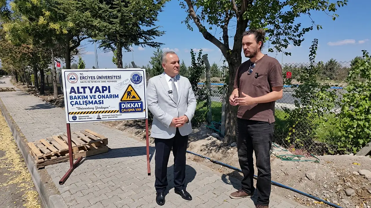 Erciyes Üniversitesi'nde dikkat çeken çalışma! Rektör Altun yerinde inceledi