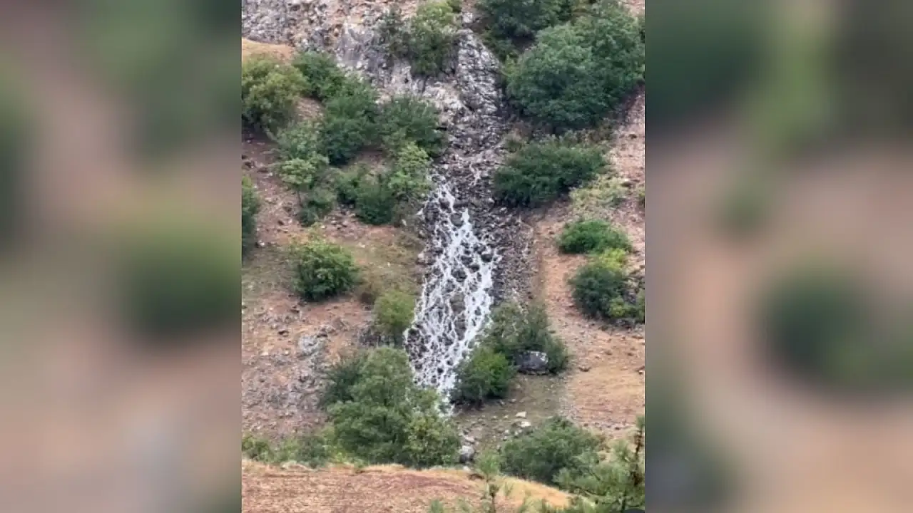 Şelaleler diyarı Yahyalı'da bir güzellik daha ortaya çıktı