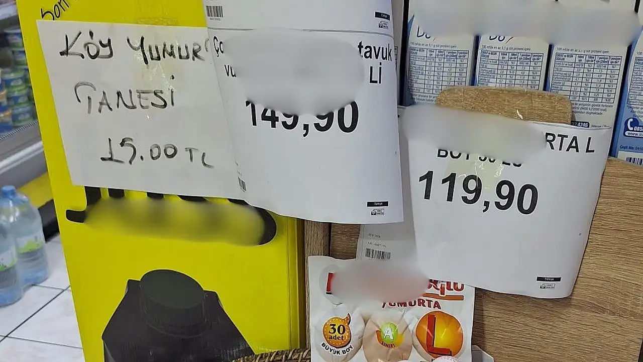 Kayseri'de yumurta fiyatlarında paket farkı: Tane tane alana başka, koli alana başka tarife!