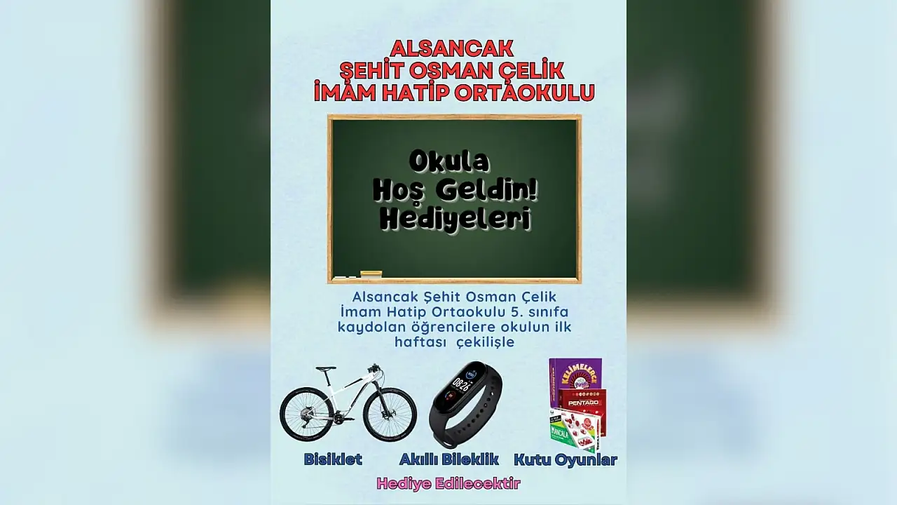 Kayseri'de okul kaydı tartışma çıkardı! Kayıt yaptıran öğrencilere bisiklet ve akıllı bileklik