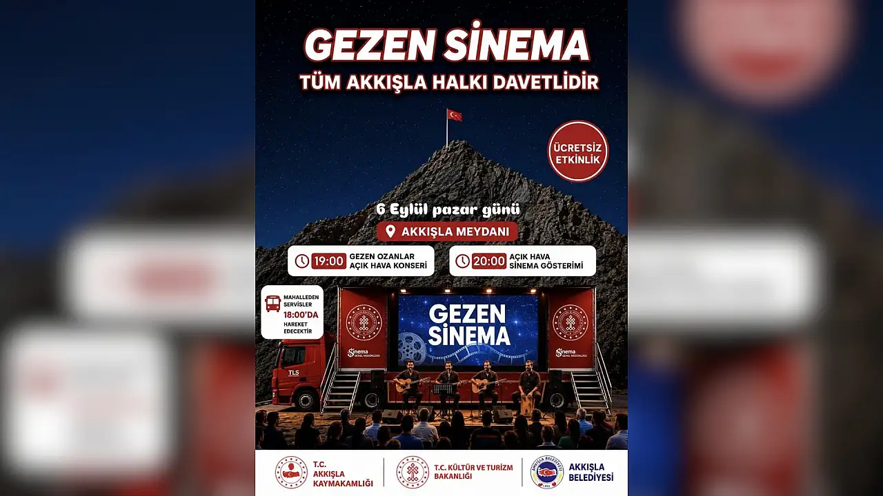 Akkışla'da dev ekran kuruluyor: Tüm ilçe meydanda toplanacak!