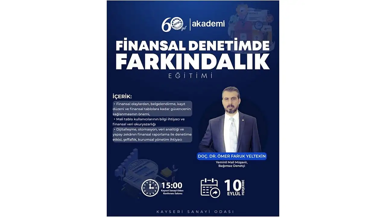 Paranın rotası KAYSO'da çizilecek: Ekonominin nabzı akademide atacak!