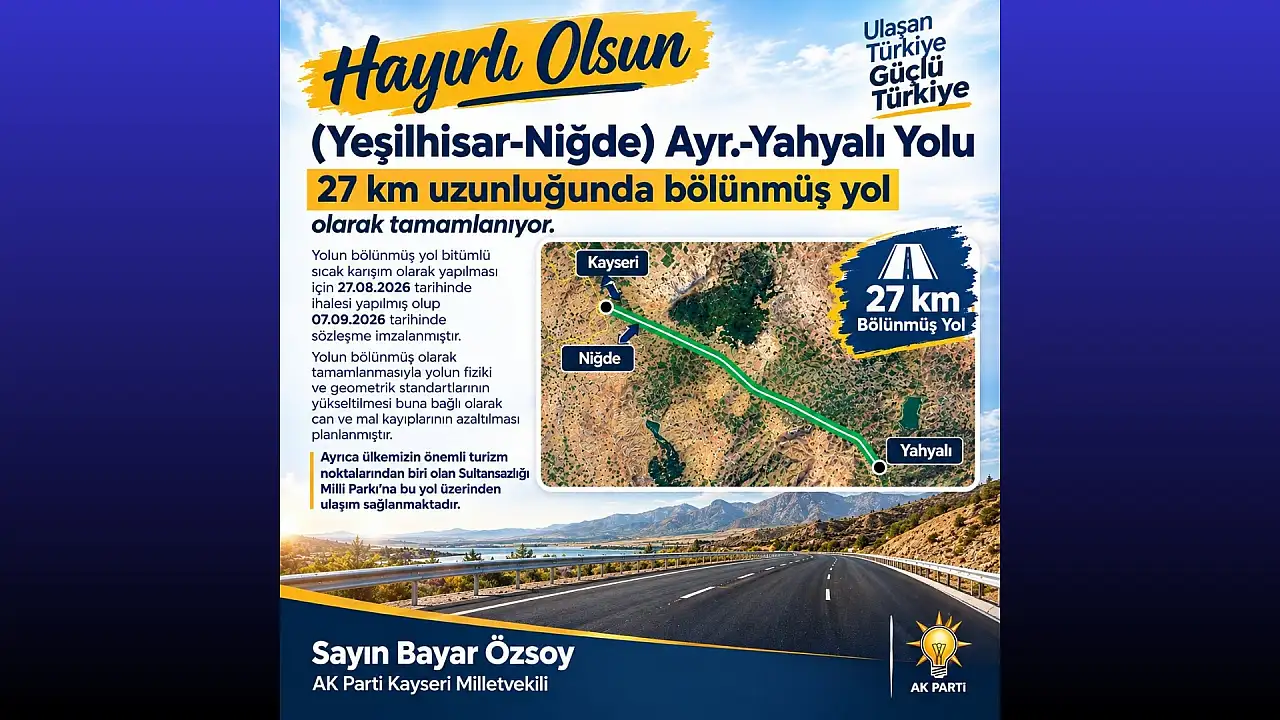 Bayar Özsoy müjdeyi 'Hayırlı olsun' diyerek duyurdu! Kayseri'de beklenen adım atıldı