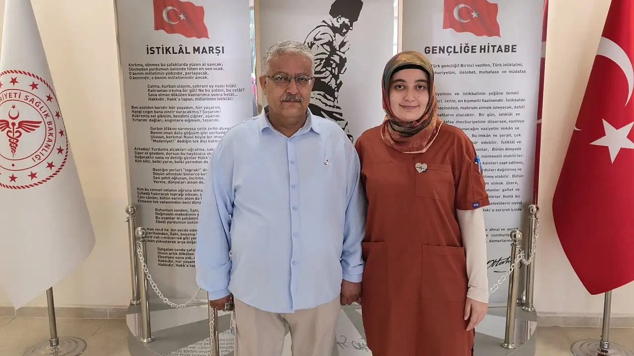 Kayseri'de iki baba, iki evlat aynı hastanede buluştu