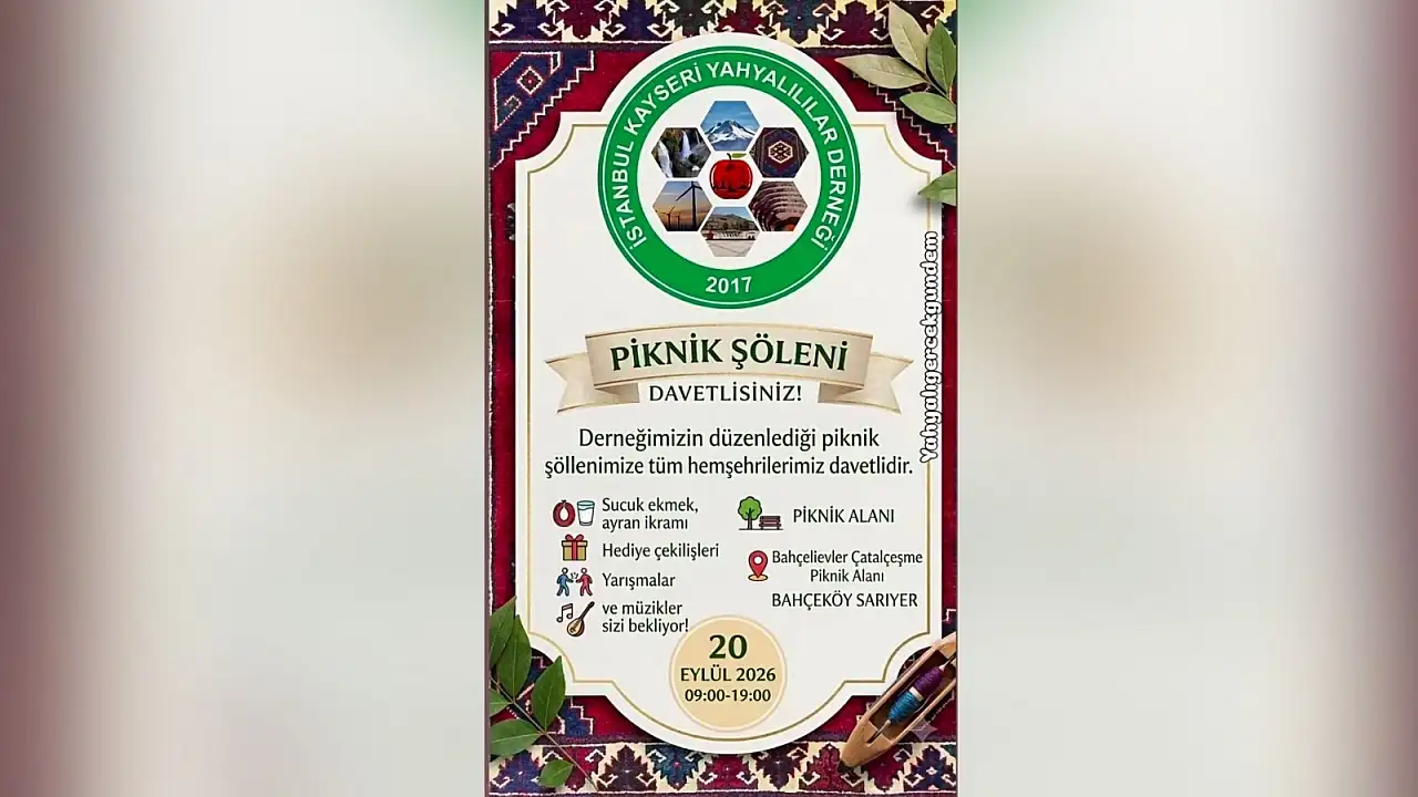 İstanbul'daki Kayserililer bu şölende buluşacak!