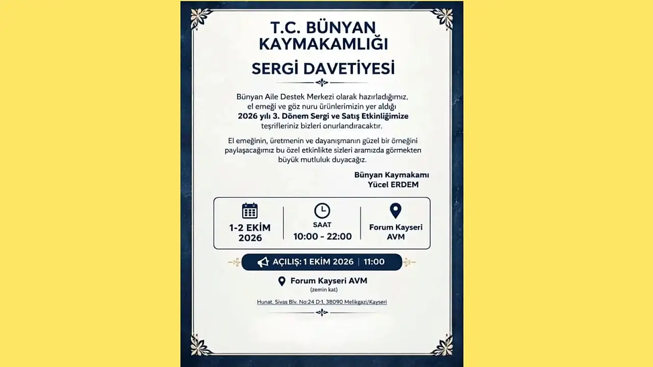 Forum Kayseri'de emek dolu sergi: Gözler 1 Ekim'de