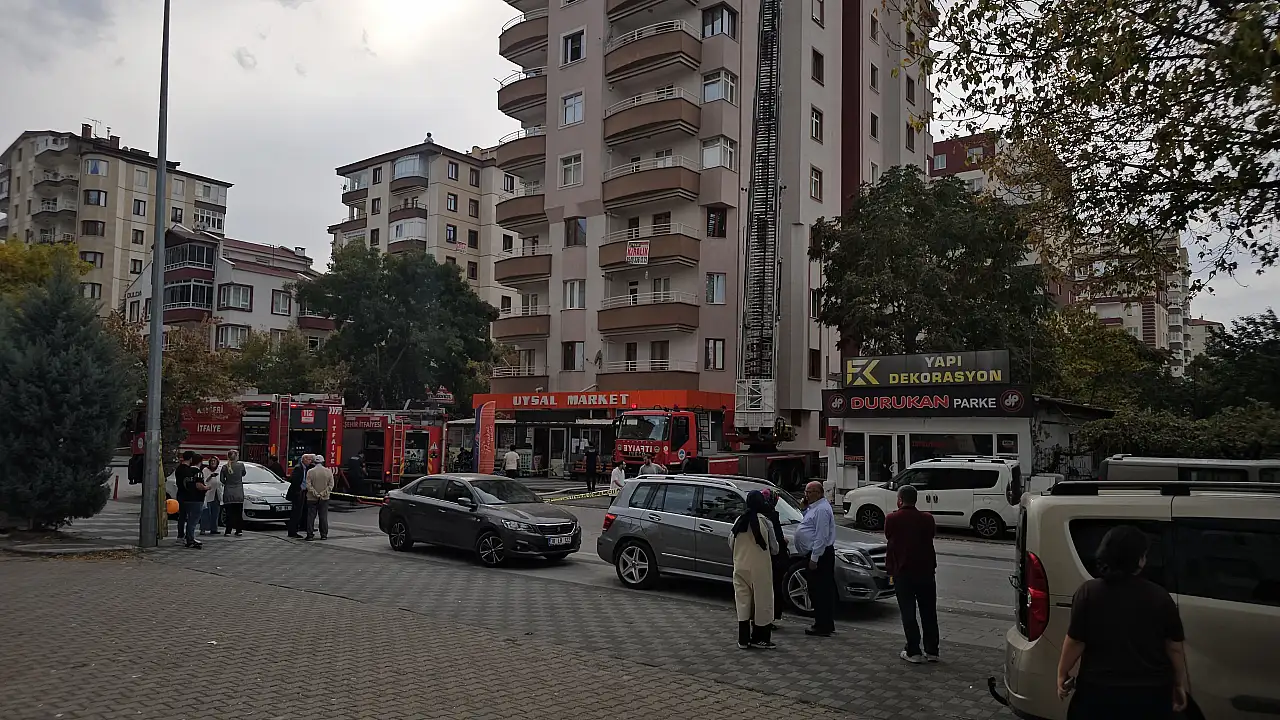 Kayseri'de korku dolu anlar yaşatan yangın söndürüldü