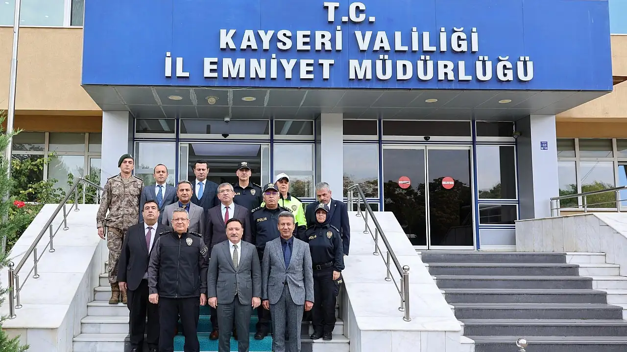 Vali Çiçek, Emniyet Müdürü Ergen'i ziyaret etti!