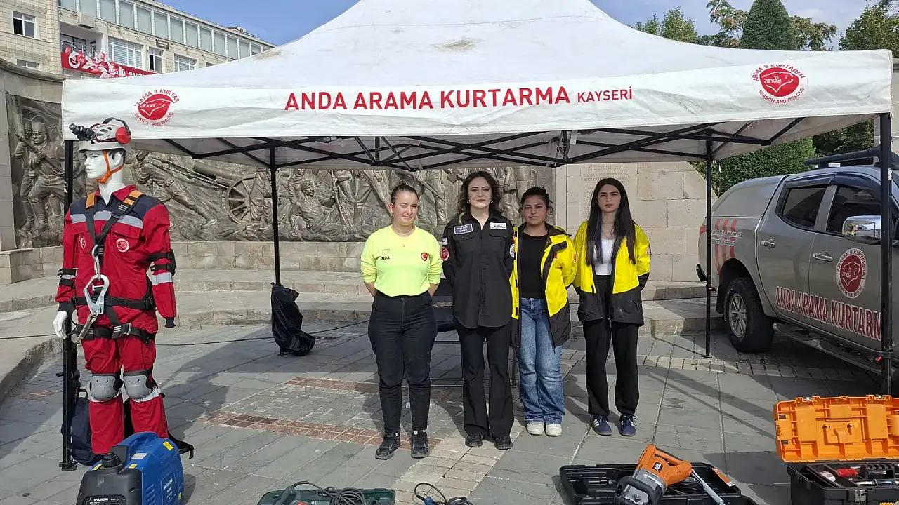 Kayseri Cumhuriyet Meydanı'nda deprem anını yaşadılar!
