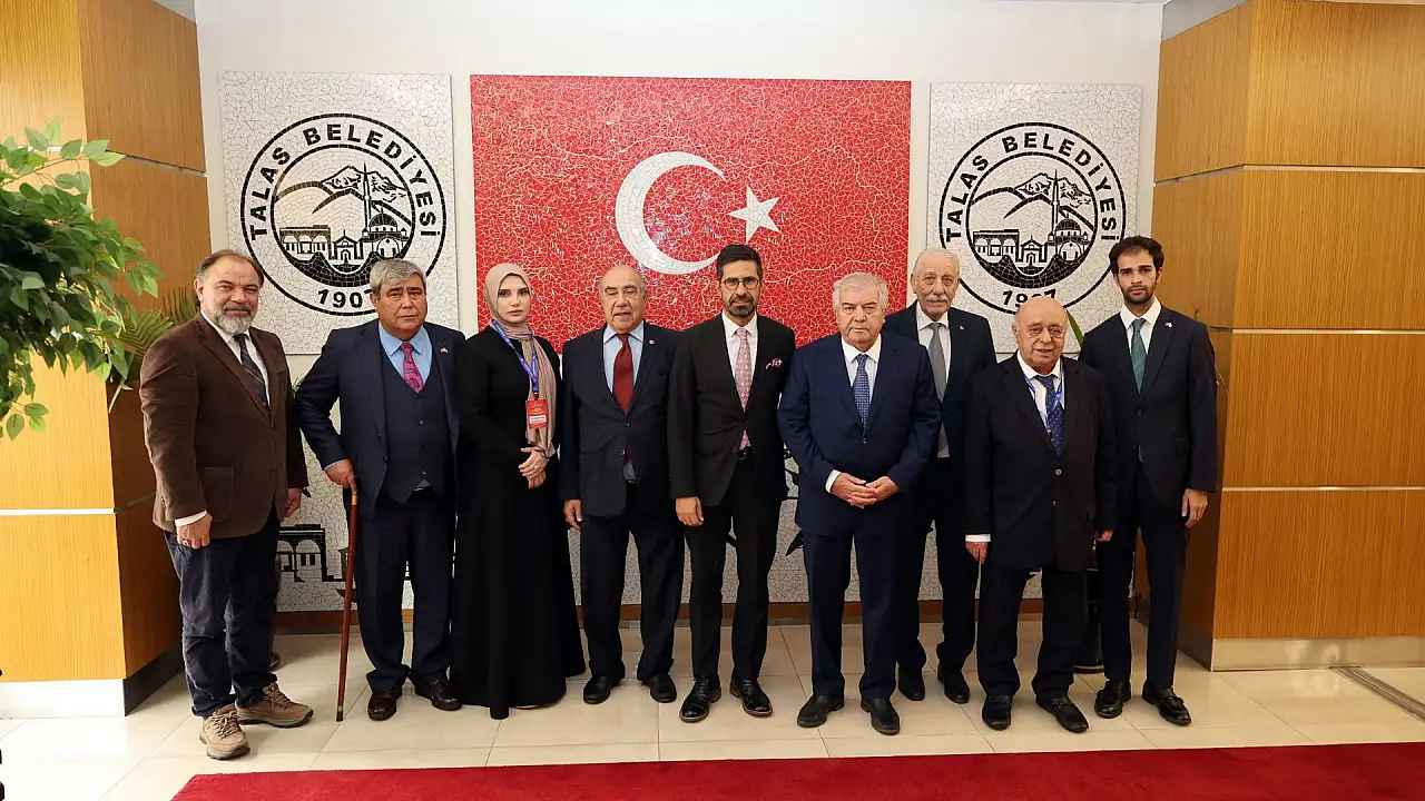 Kayseri'ye Türk dünyasından özel konuklar: Üç ayrı noktayı ziyaret ettiler!