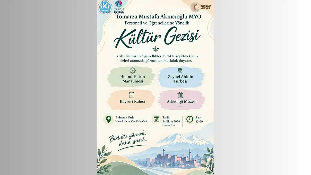 Kayseri'de cumartesi günü hareketlilik yaşanacak! İşte o 4 nokta
