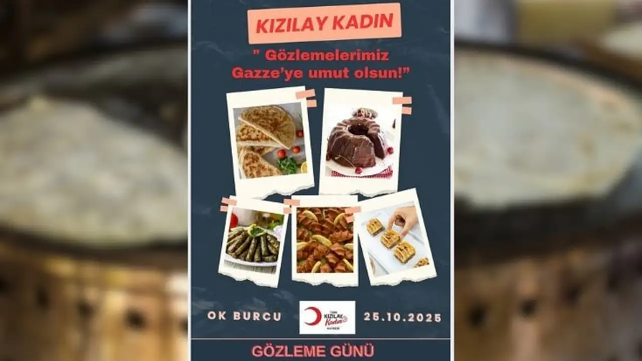 Kayserili kadınlar Gazze için kolları sıvadı!