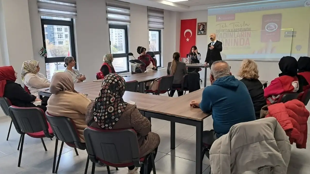 Kayseri'de aile içi ve kadına şiddete 'Dur' çağrısı!