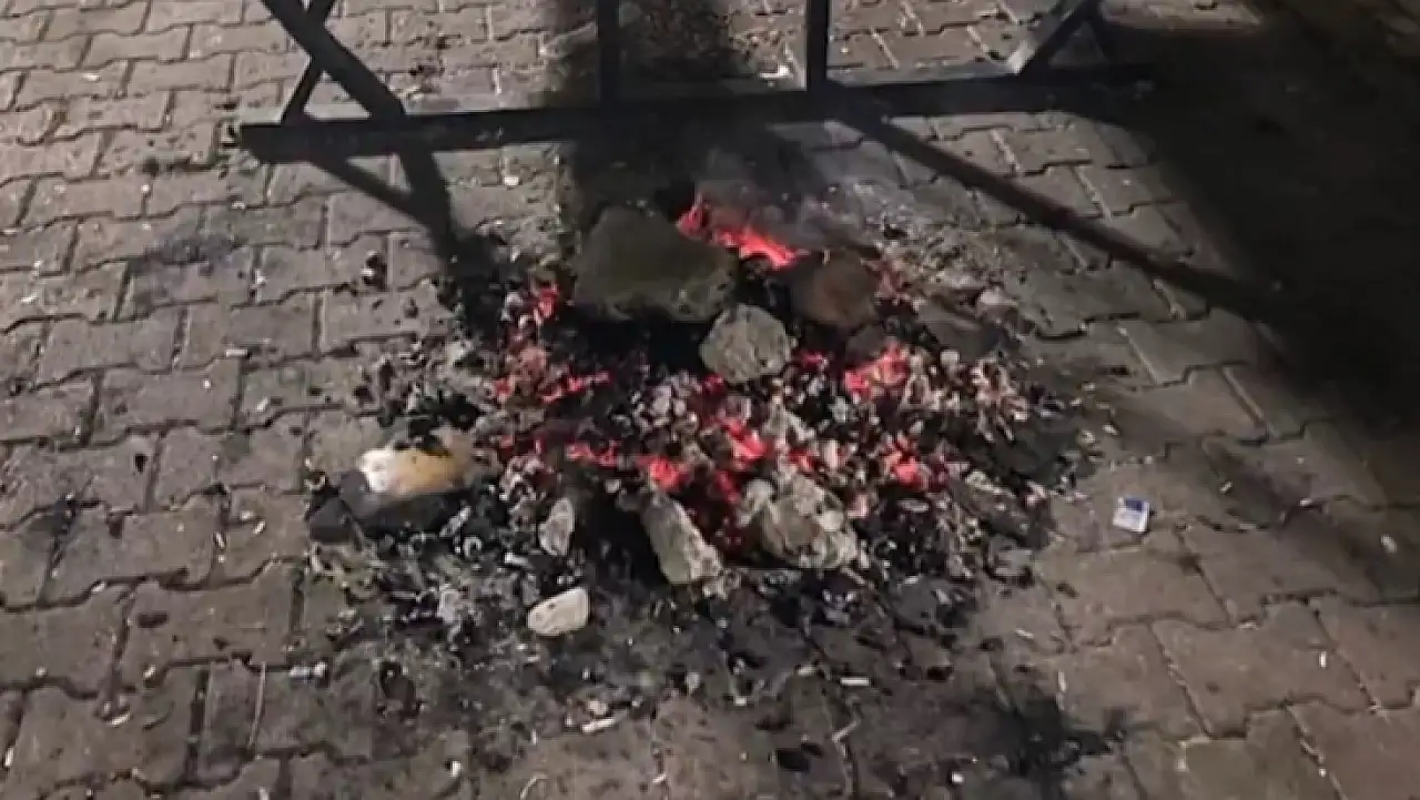 Kayseri'de parkta tehlikeli görüntüler: Polis ekipleri devrede