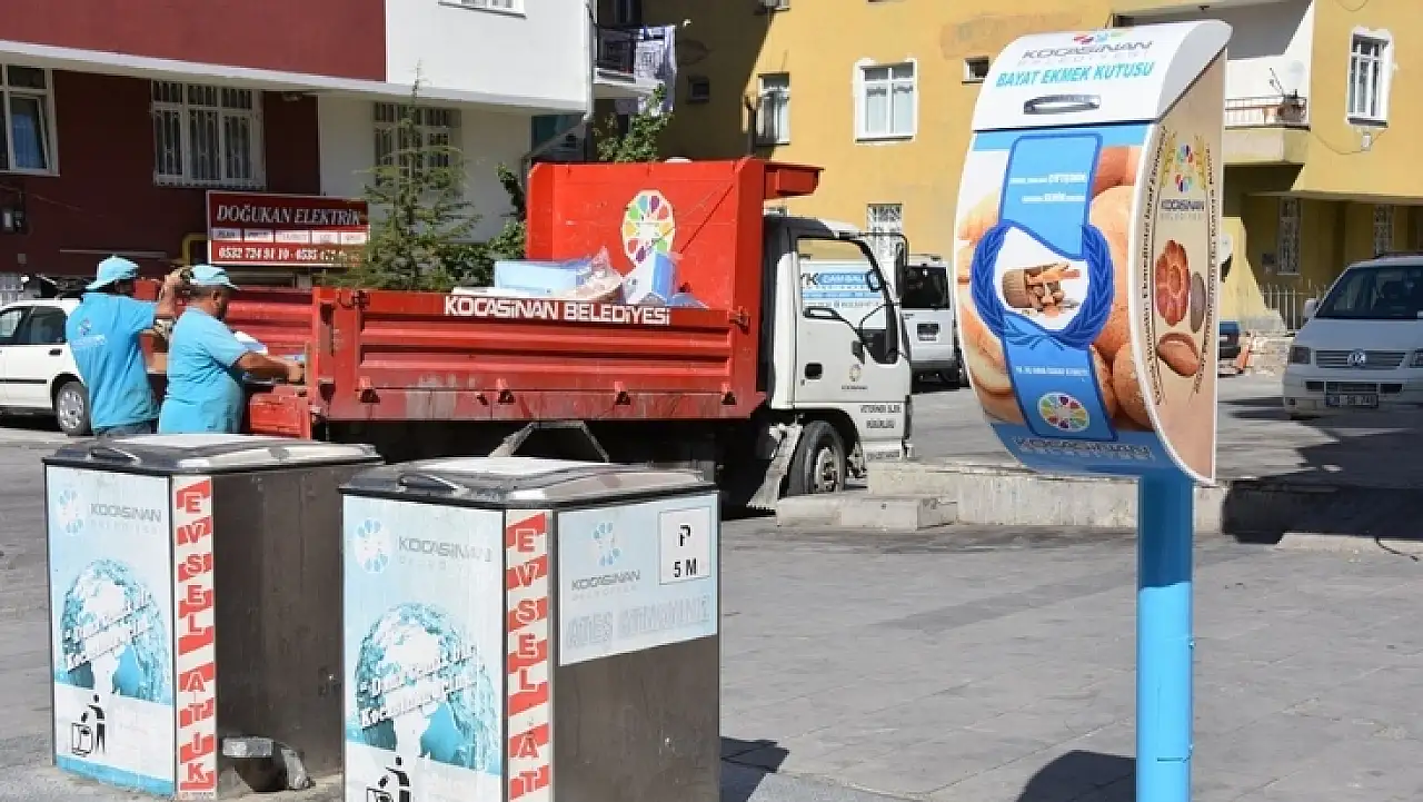 Kocasinan'dan örnek uygulama: Binlerce kilo ekmek çöpe gitmedi