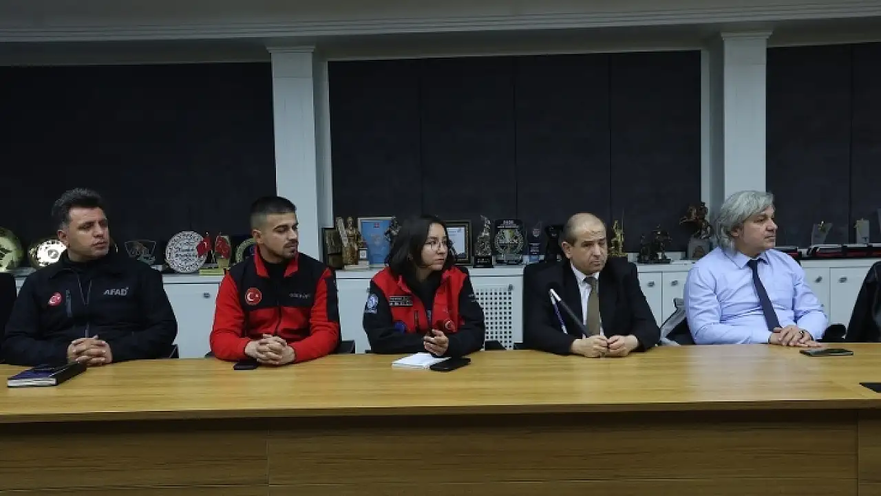 Kayseri'de olası afetler için önemli hazırlık: Kurumlar tek masada toplandı