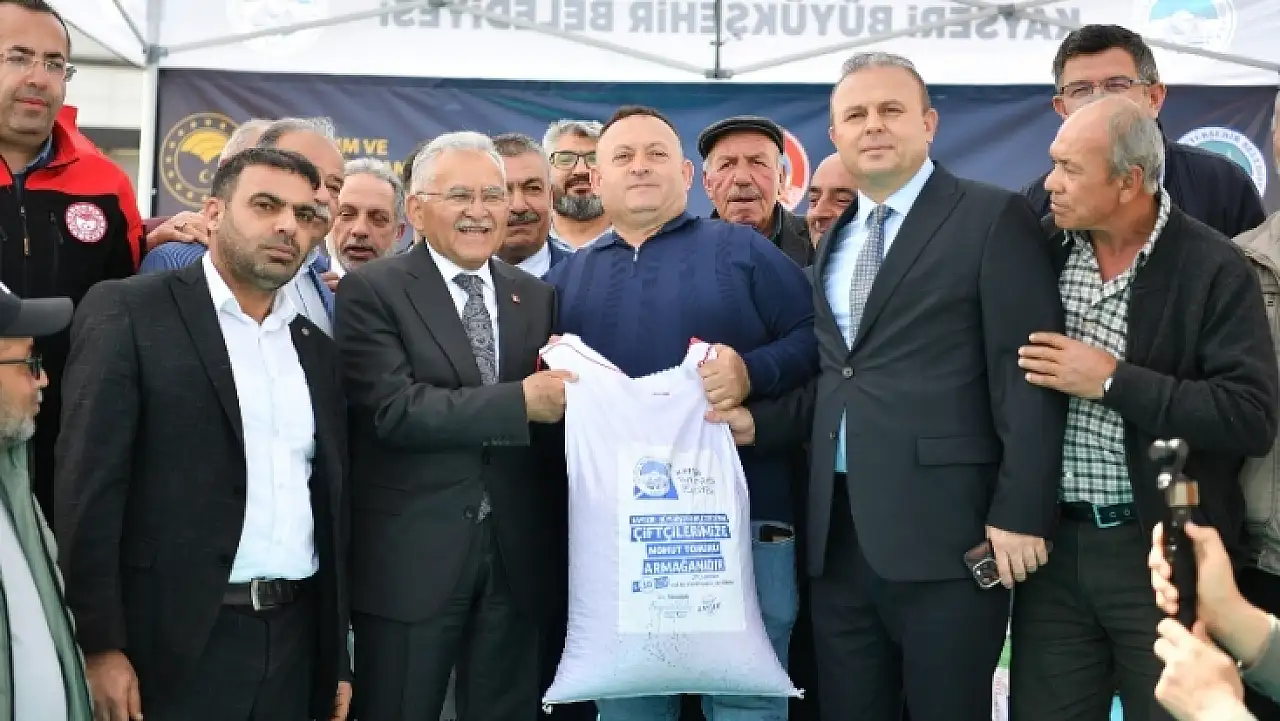 Kayseri'de çiftçiye 660 ton tohum desteği verildi