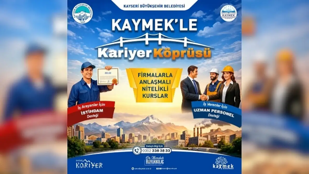 KAYMEK'ten iş garantili eğitim atağı! Başvurular başlıyor