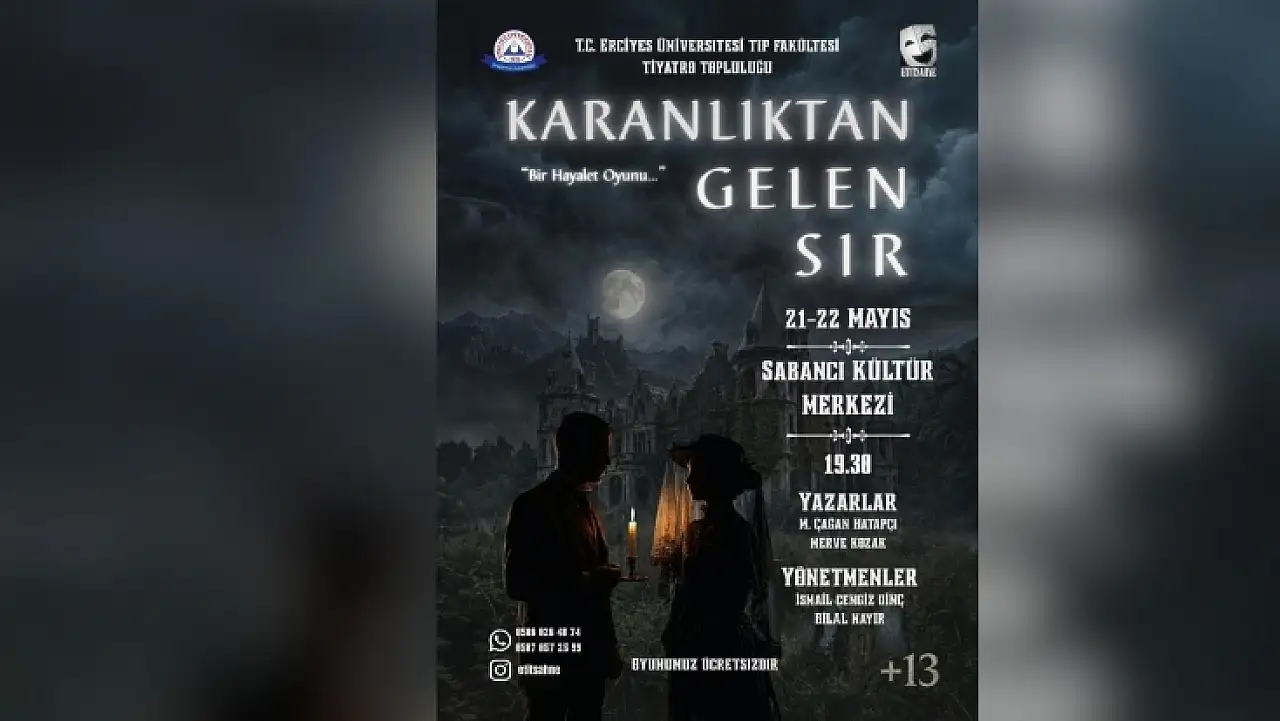 ERÜ'lü öğrencilerden dikkat çeken tiyatro oyunu: Üstelik ücretsiz
