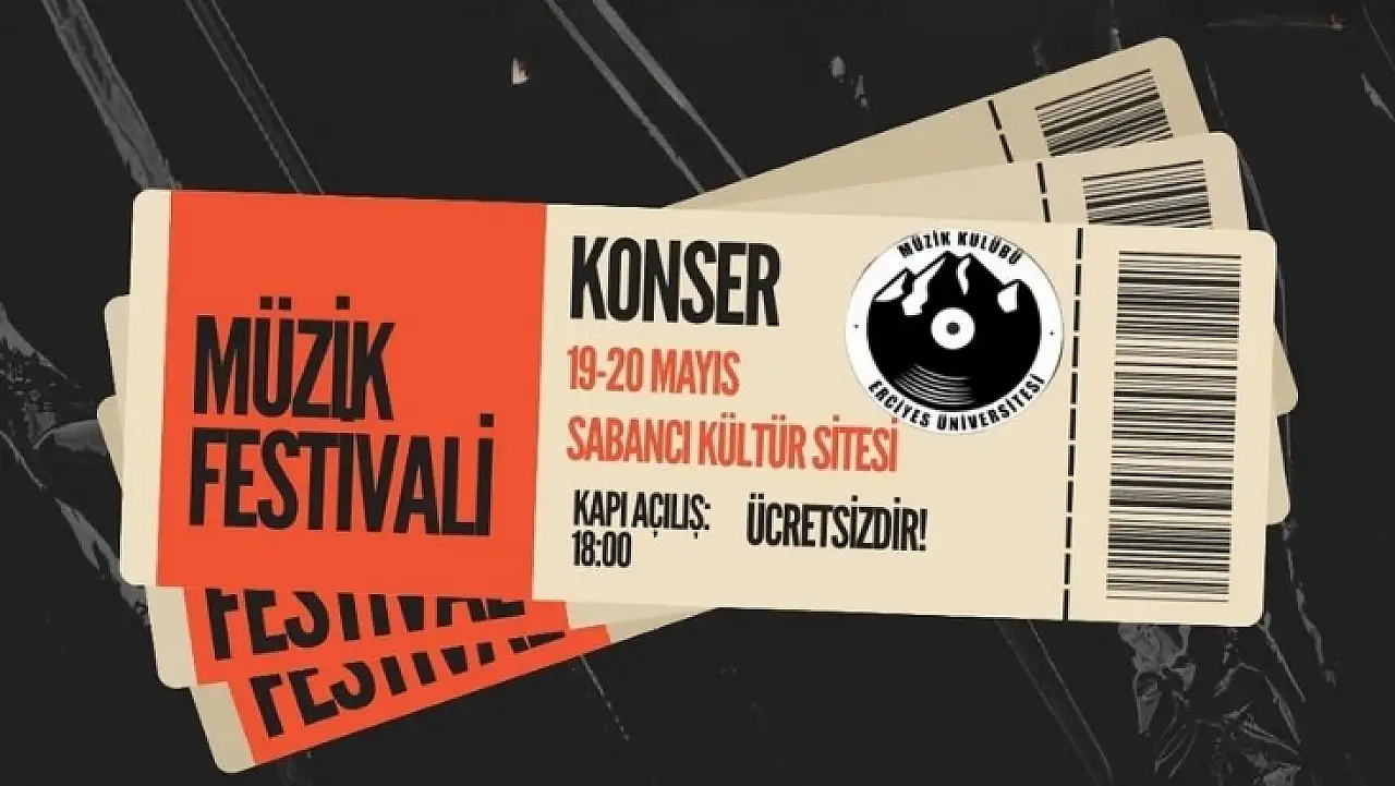 Erciyes Üniversitesi'nde müzik festivali! Üstelik ücretsiz