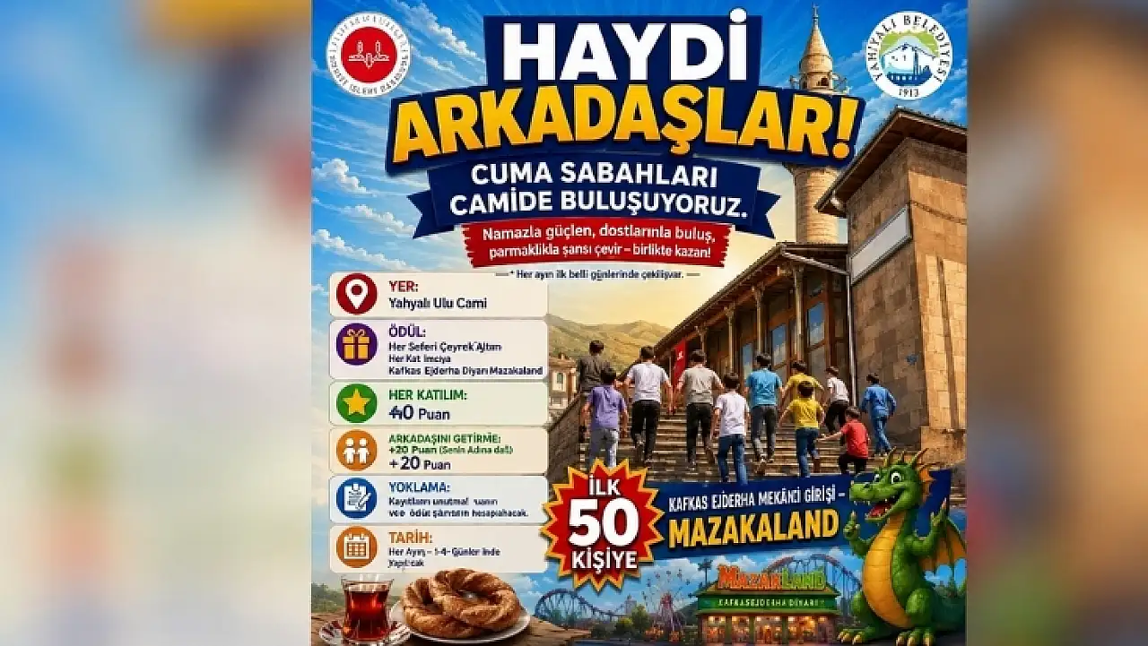Kayseri'de öğrencileri camiye teşvik eden proje başladı! Katılanlar ödüllendirilecek