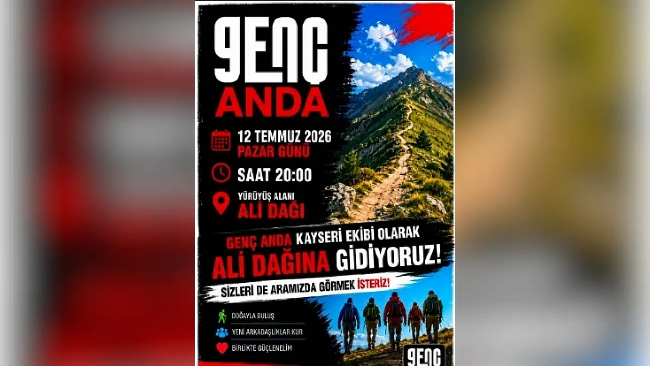 Kayseri'de ücretsiz etkinlik duyuruldu! Pazar akşamı rotası belli oldu