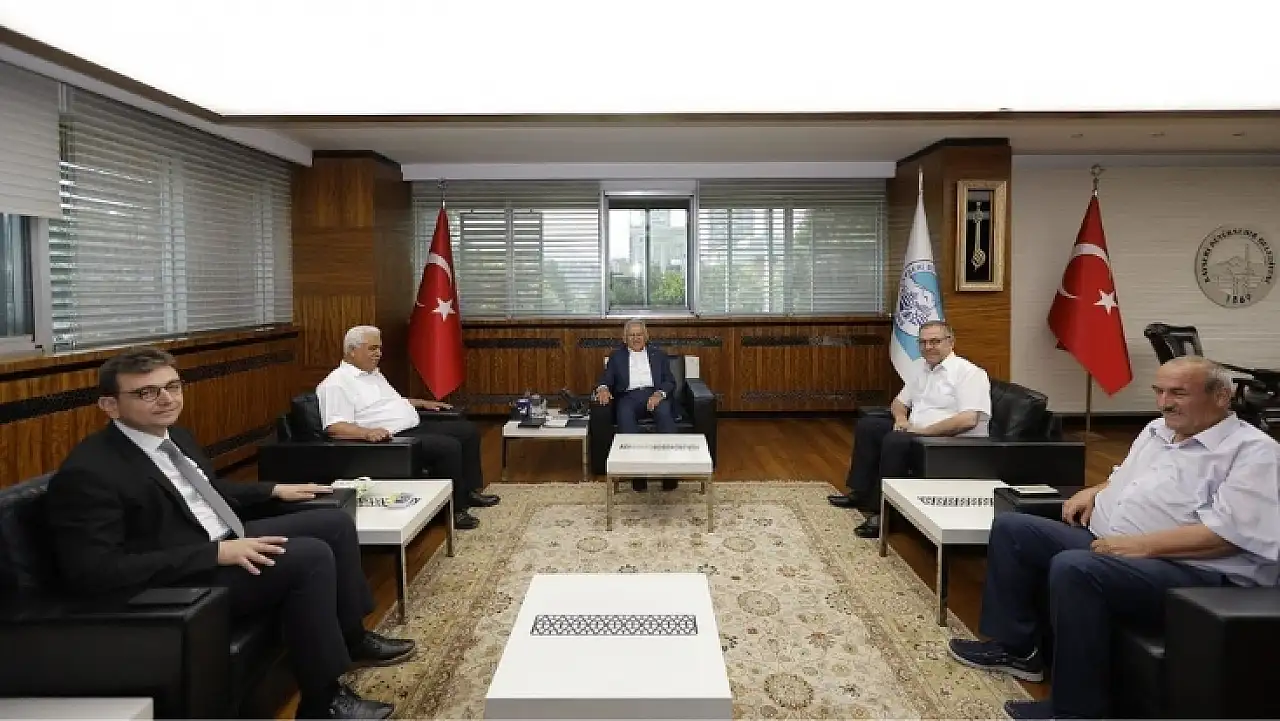 Başkan Büyükkılıç'a peş peşe ziyaretler! Masada Kayseri'nin geleceği vardı