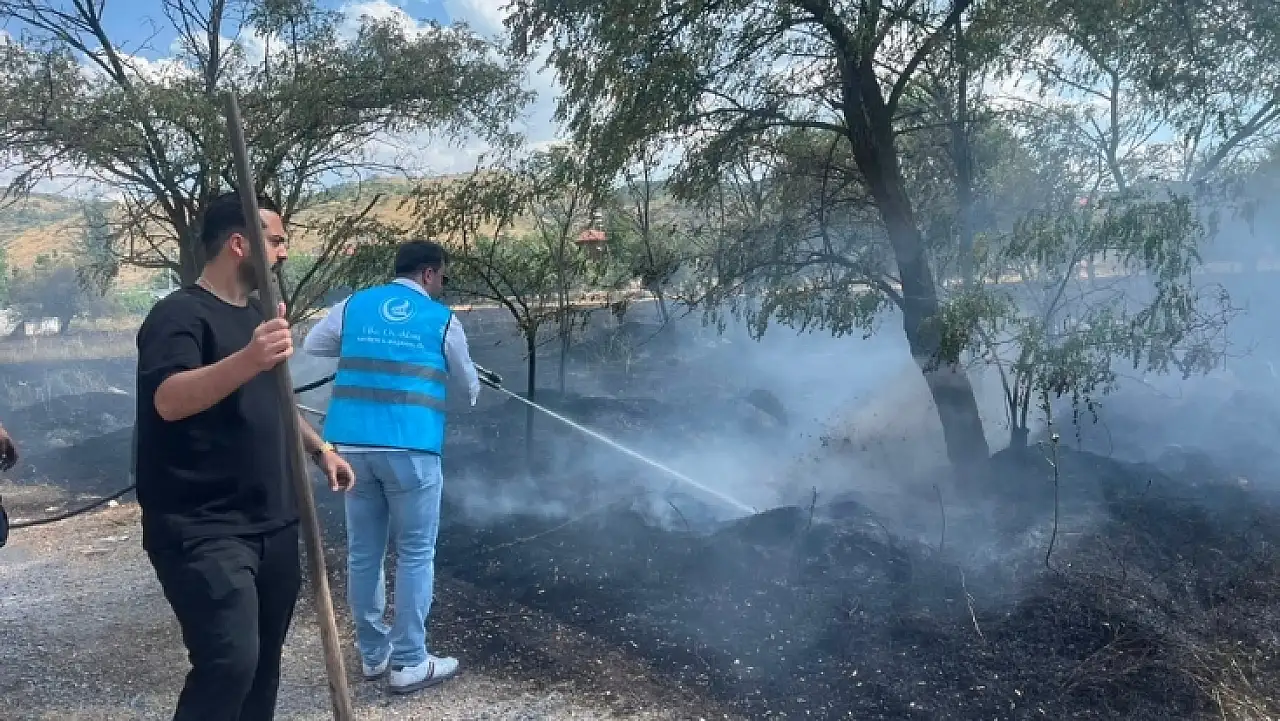 Kayseri'de yangın alarmı! Ülkü Ocakları teşkilatı sahaya indi