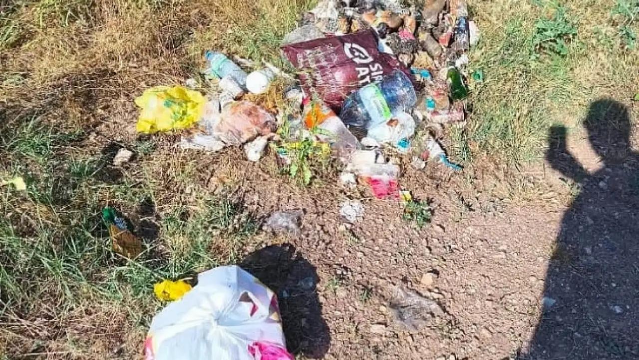 Kayseri'nin doğal güzelliğinde istenmeyen manzara! Vatandaşlar yetkililere seslendi