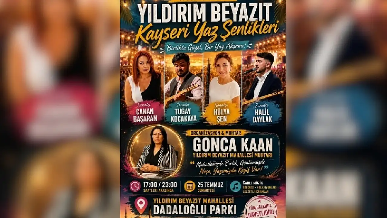Kayseri'de 6 saat sürecek ücretsiz eğlence! Tarih belli oldu